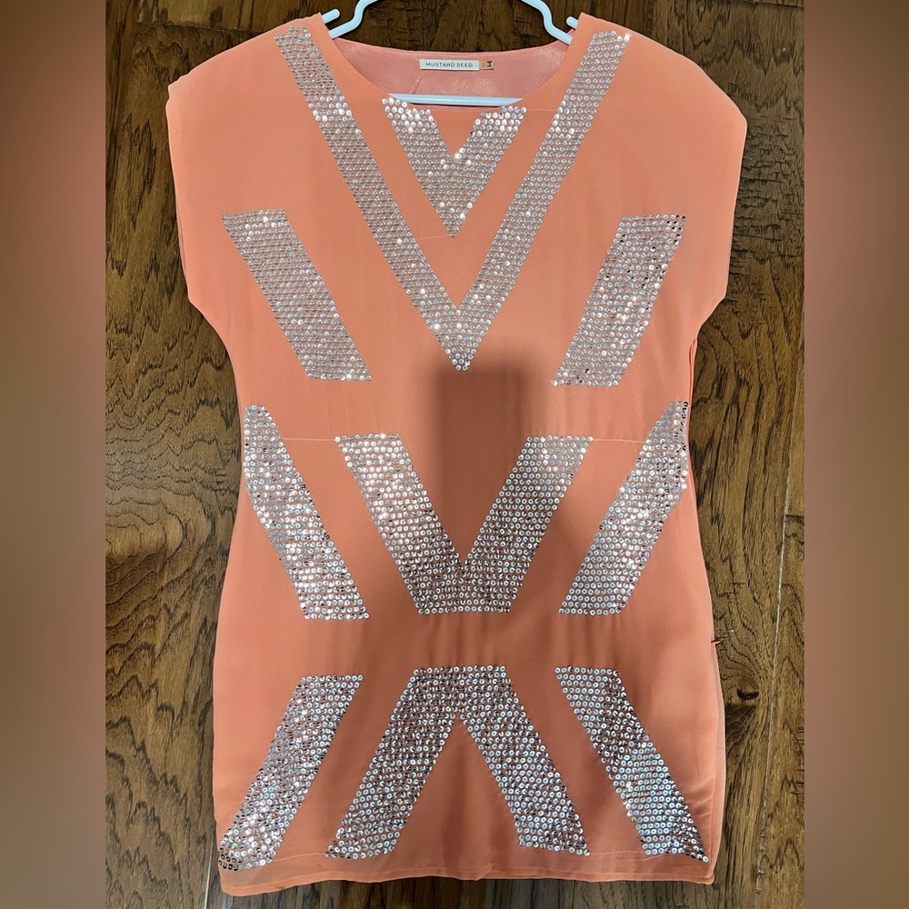Mustard Seed coral dress size small